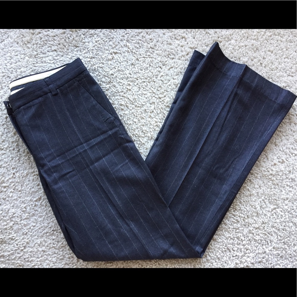 Theory Women's Navy Pinstripe Dress Pants